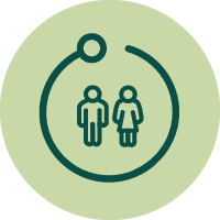 man and woman, couple icon
