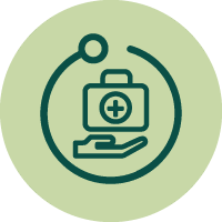 medical kit for ivf clinic icon