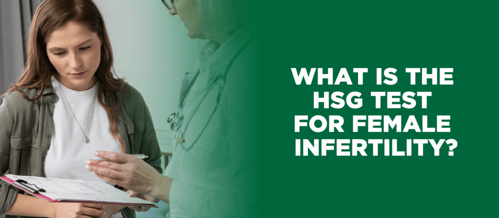 Doctor discussing the HSG test for female infertility with a patient